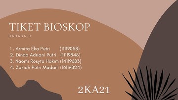 Kelompok 4 - Pemesanan Tiket Bioskop dalam Bahasa C