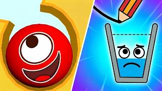 Hungry Balls Vs Happy Glass Teasers Max Level Gameplay Daily Merge! screenshot 1