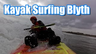 Kayak Surfing Blyth, April 2024