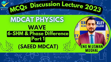6-SHM & Phase Difference Part 1||Wave||MCQs Discussion||SAEED MDCAT