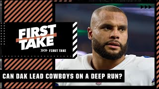 Mad Dog doesn't trust Dak Prescott to lead the cowboys on a deep playoff run 👀 | First Take