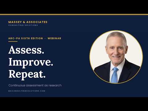 Webinar replay: continuous assessment for PA programs, using the ARC-PA five questions year-round