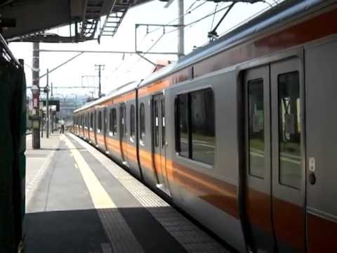 河辺駅　青梅特快東京行き　入線から発車まで　接近放送有り！