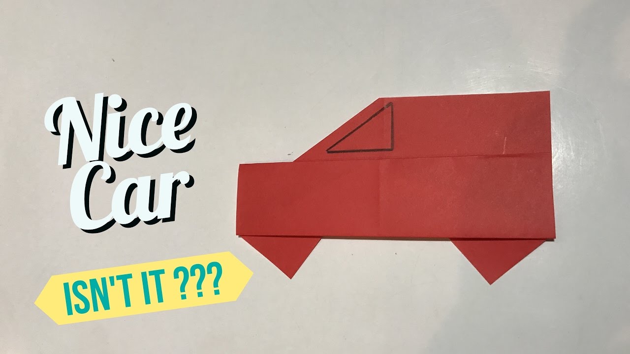 origami car origami for beginners how to make a easy paper car
