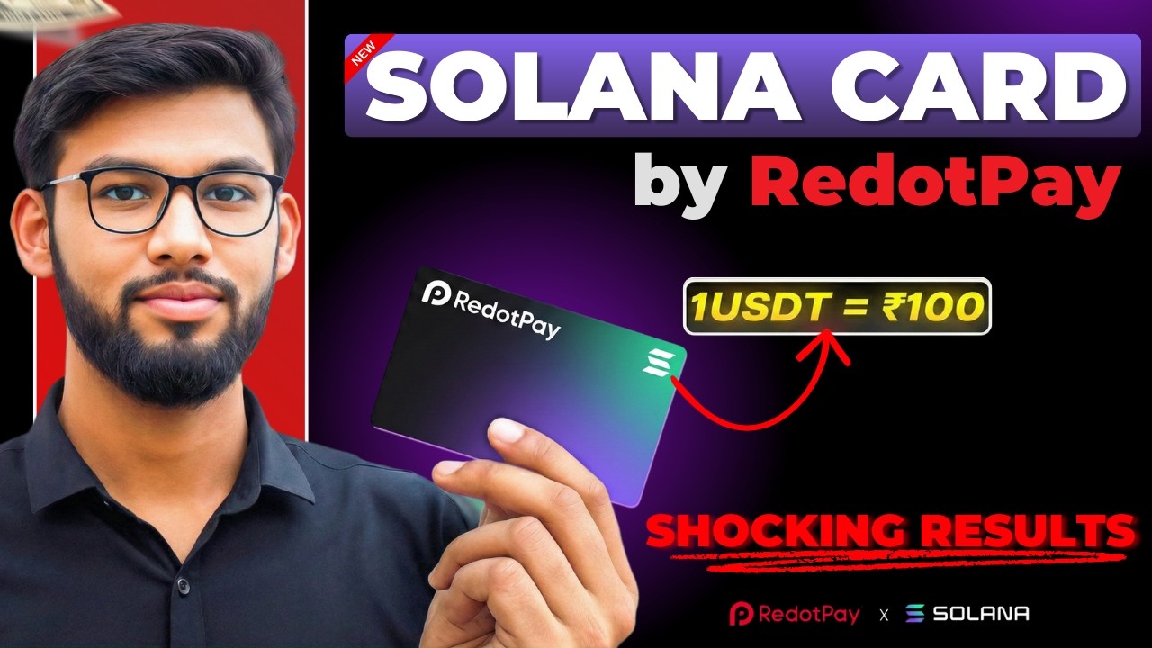 Redotpay New "Solana Card" Is Here | Redotpay Card India | Crypto Card India