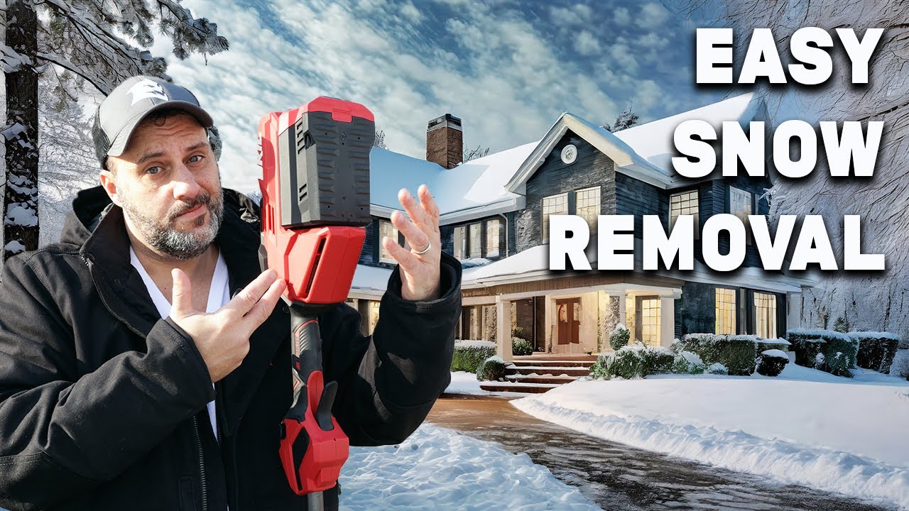 Awesome snow removal tool for small jobs that won't hurt your back 