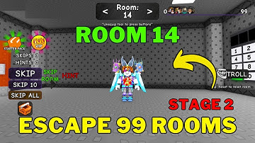 How To Complete Room 14 in Roblox Escape 99 Rooms | Stage 2