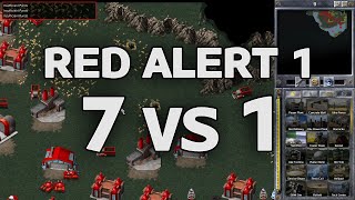 Command & Conquer Remastered | Red Alert 1 | (7 vs 1 Gameplay)
