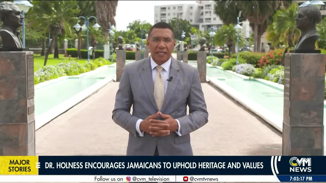 Dr Andrew Holness  Encourages Jamaicans to Uphold Heritage and Values | @CVMTV | October 20, 2025