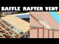 How to install a DUROVENT BAFFLE rafter vent, for soffit venting &amp; roof/attic air flow circulation