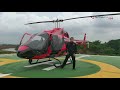 ANTARANEWS - Menjajal helikopter Bell 505 Jet Ranger X berkeliling kota