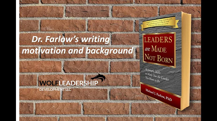 Author Motivation an background for Dr. Michael J....