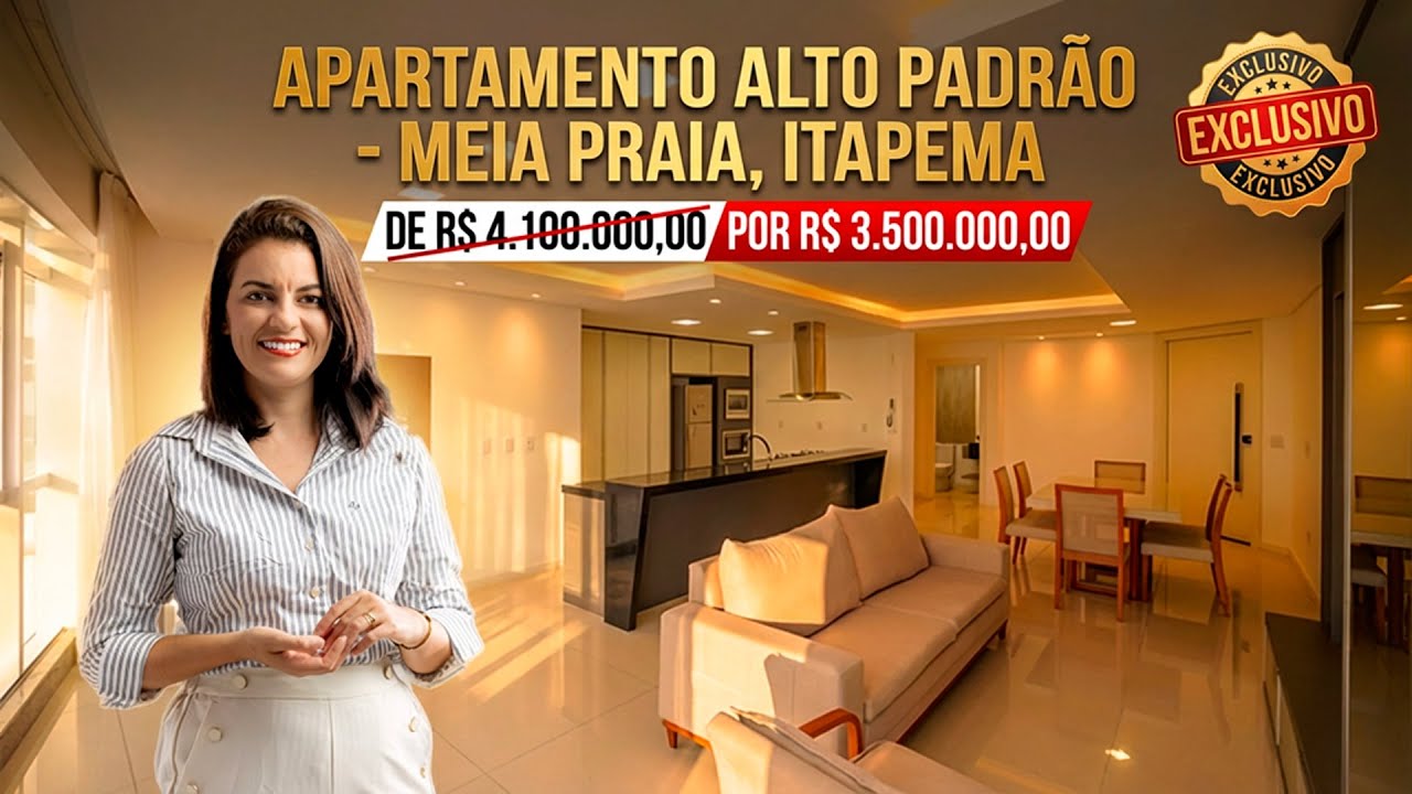 Apartamento 4 suítes a 100m do mar na Meia Praia | Dubai Residence – Itapema