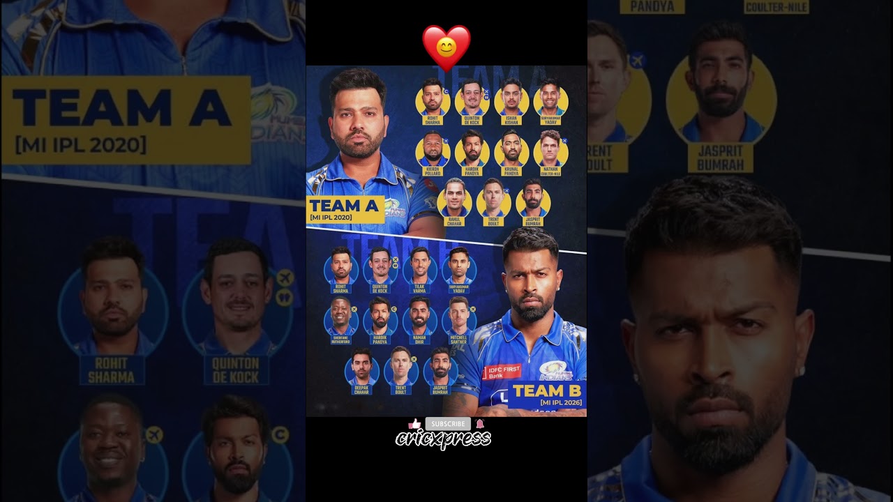 Mumbai Indians 2020 vs Mumbai Indians 2026 — Which MI Side Was Truly Stronger? 💙🔥