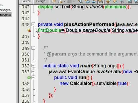 Java - Make a Calculator using NetBeans 3 of 5 - YouTube.flv - YouTube