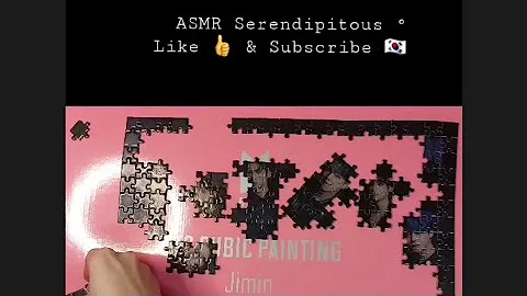 ASMR Tapping [No Talking] 💤 BTS BlackSwan 300 Piece Jigsaw Puzzle 💜