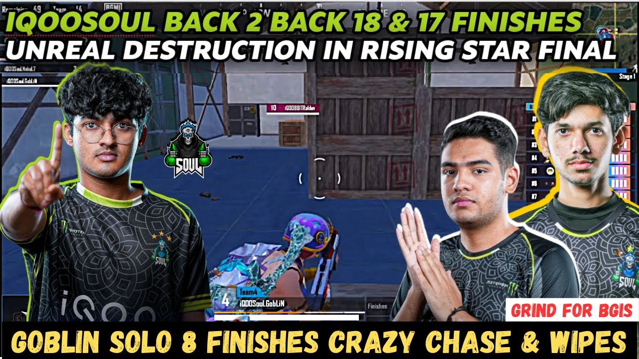 IQOOSOUL🚀UNREAL DOMINATION☠️GOBLIN SOLO 8 FINISHES🥶BACK TO BACK FULL AGGRESSIVE DESTRUCTION🔥IN FINAL