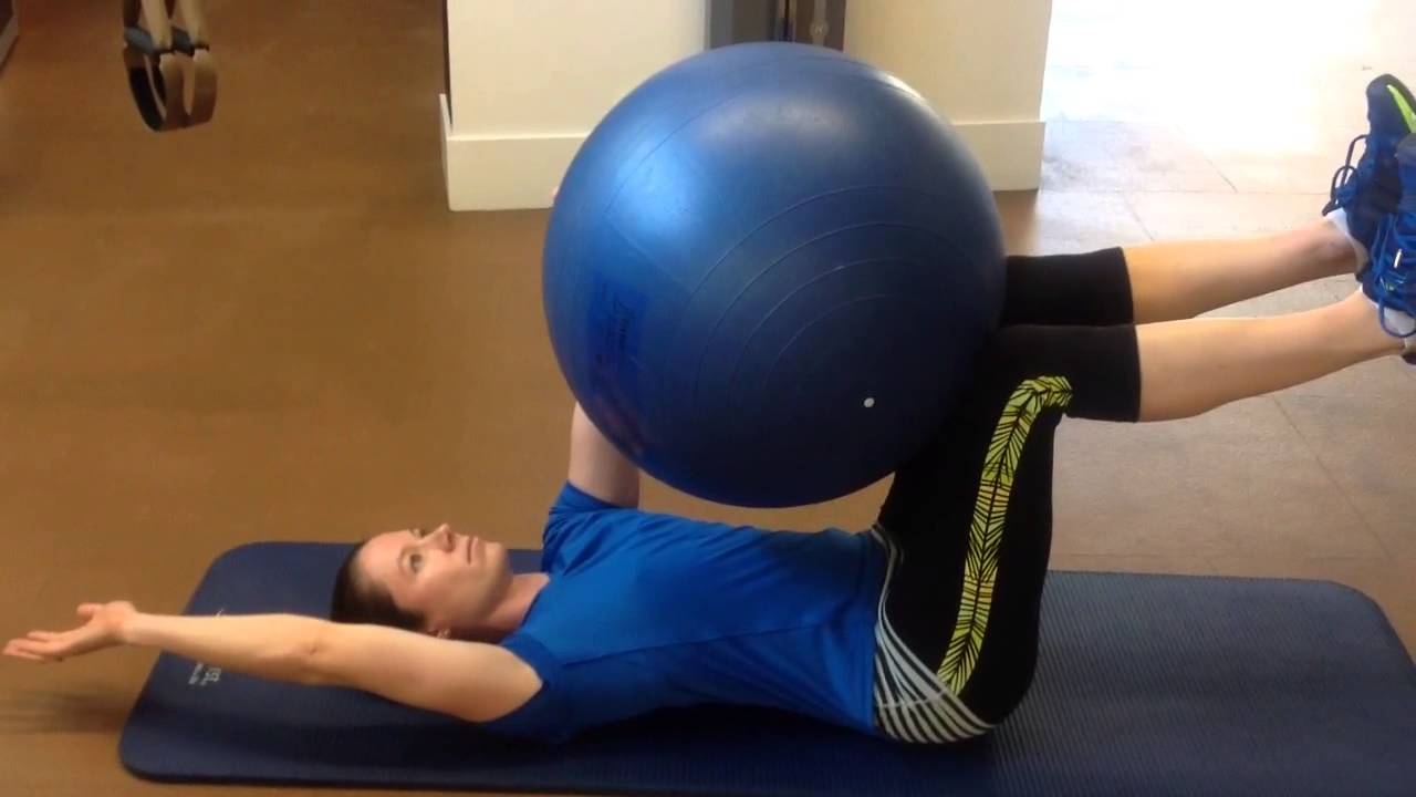 Core Strength Exercise with Swiss Ball - YouTube