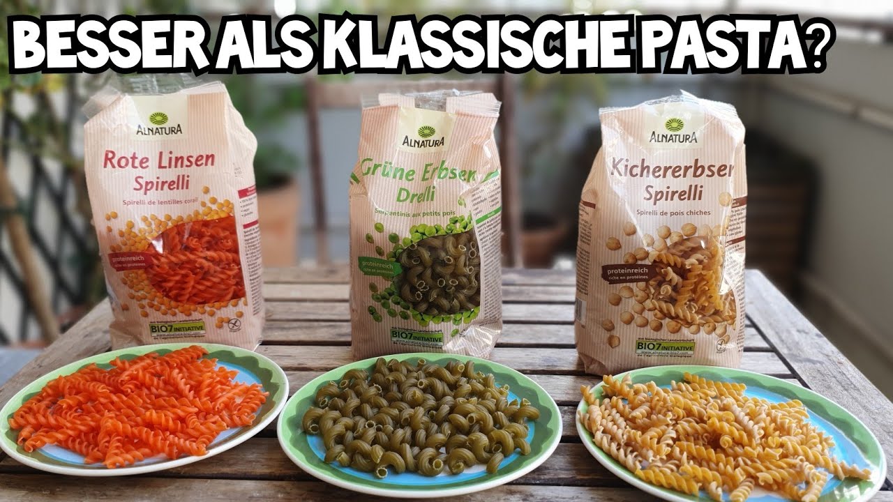 Hülsenfrüchte Pasta im Test | Linsen, Erbsen, Kichererbsen | glutenfrei | Welche schmeckt am besten?