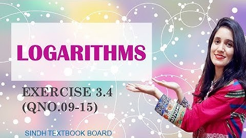 LOGARITHMS| How to find logarithm of a number using log table?| Exercise  3.4| QNO 09-15