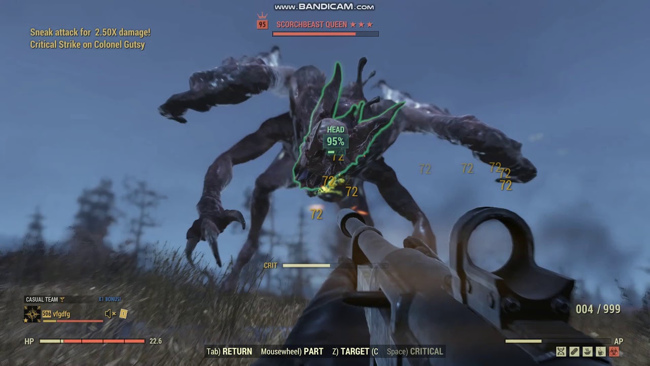 Fallout 76 - Stealth Commando SBQ solo attempt (One Wasteland)