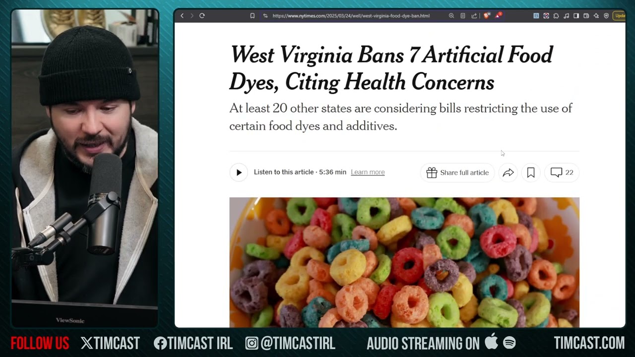 WV BANS Artificial Food Dye In MAJOR MOVE, Man WARNS Industrial CLEANER Used In Children's CEREAL