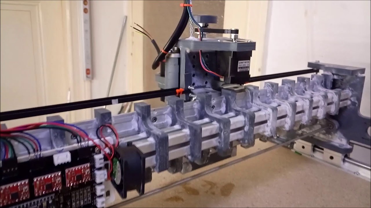 die verkabelung der käsefräse ist fast fertig,erster funktionstest