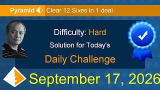 Microsoft Solitaire Collection: Pyramid - Hard - September 17, 2026 screenshot 4