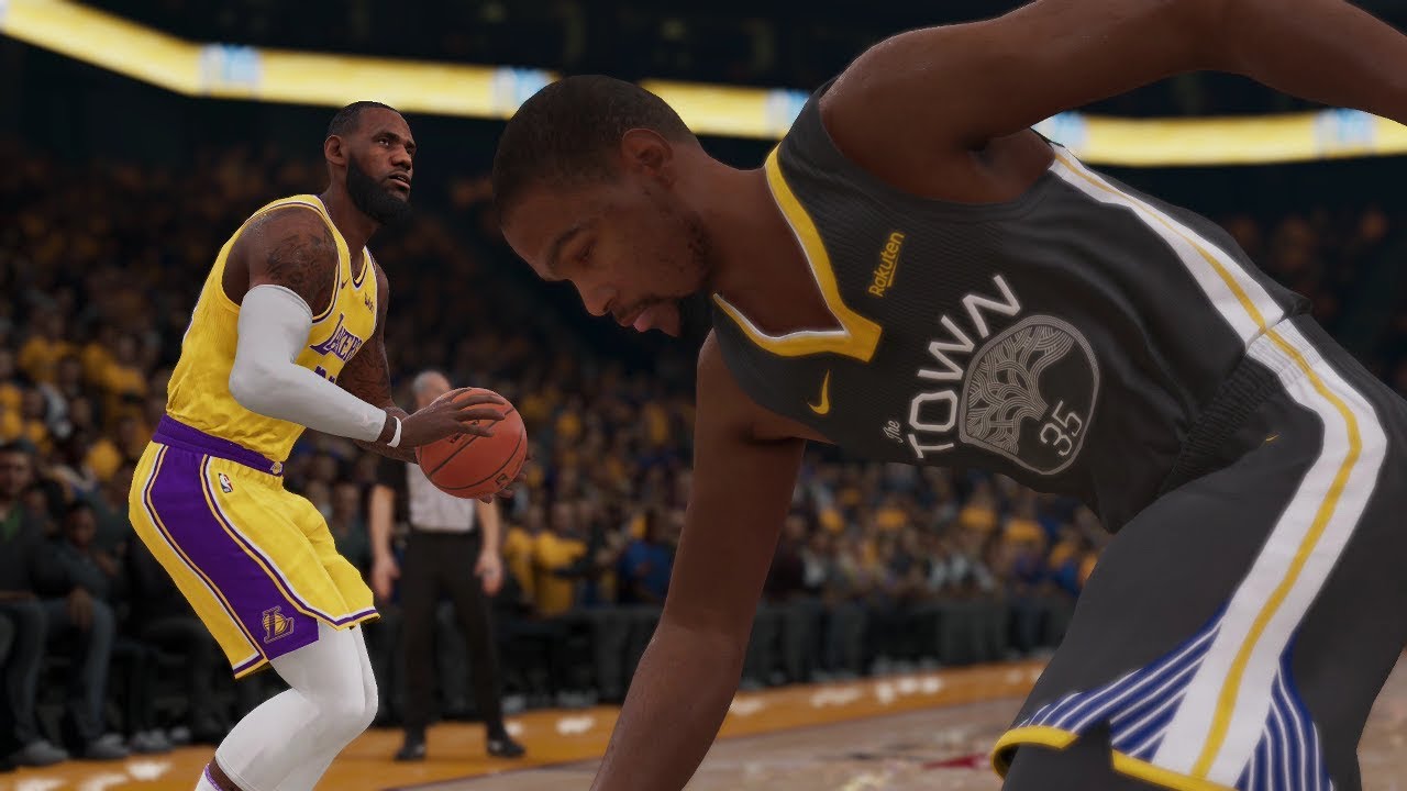NBA LIVE 19 Los Angeles Lakers vs Golden State Warriors (NBA LIVE 19 Gameplay Xbox One EA Access)