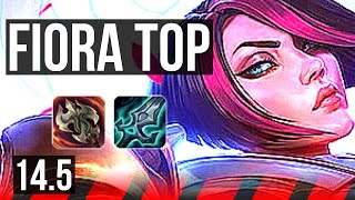 FIORA vs YONE (TOP) | 8 solo kills, Rank 6 Fiora, 500+ games | TR Challenger | 14.5