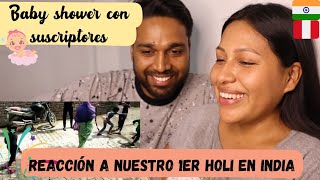 BABY SHOWER CON SUSCRIPTORES ~ Reacción a nuestro 1er Holi en India