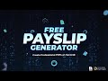 Generate Payslips Instantly 💼 FREE PDF Payslip App for HR &amp; Freelancers!