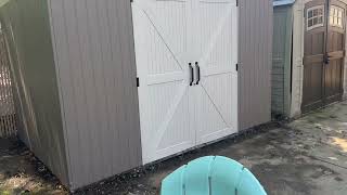 Rubbermaid Large Resin Outdoor Storage Shed, 10 5 x 7 ft , Gray, with Substantial Space Review