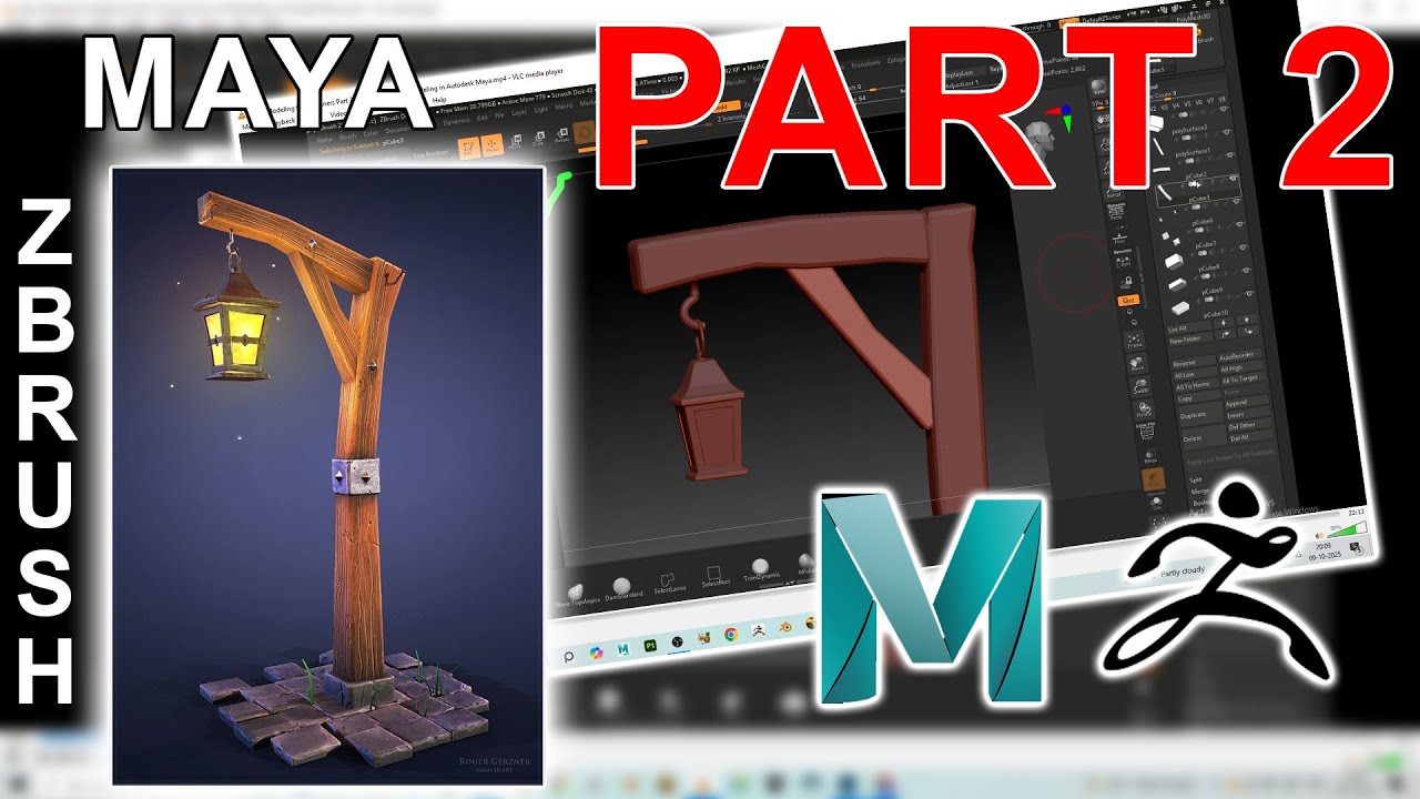 Maya & ZBrush Modeling for Beginners – Part 2 | LAMP - YouTube