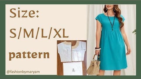 DIY Dress/pattern tutorial✨️ size: S/M/L/XL #sewing #tutorial #diy #tutorial #size #pattern