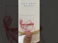 Couching stitch Romanian step by step tutorial #embroidery #beginnersstitch #trending #shorts