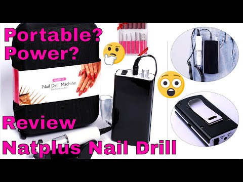 Natplus Portable Nail Drill and Extra Bits! 👍or👎 Nail Manicure E file Review