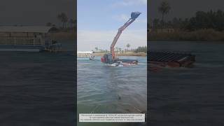Riding on Water! The Power of HITACHI’s Amphibious Excavator #hitachi #work