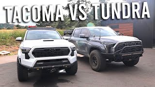 24 Tacoma VS 24 Tundra - Casual Comparison of Toyotas Newest Trucks (From An Owner)