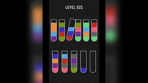 Water sort puzzle level 522