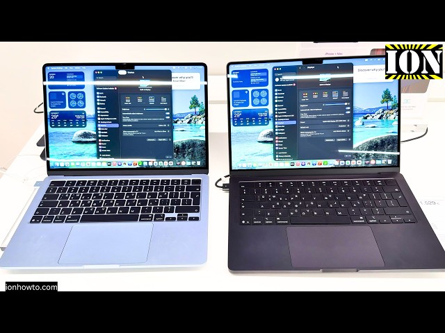MacBook Air M5 13 inch vs MacBook Pro M5 14 inch Comparison - YouTube