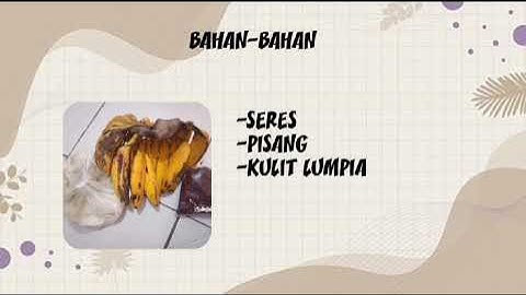 Cara membuat piscok kelas IX.A kelompok 5