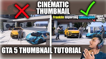 How To Make Cinematic GTA 5 Thumbnails | Rockstar Editor Tutorial #cinematic #thumbnailedit #gta5mod