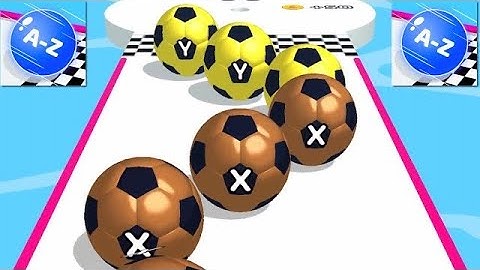 A-Z Run | Mobile Game | GamePlay | Game walkthrough | Satisfying game | ios android game