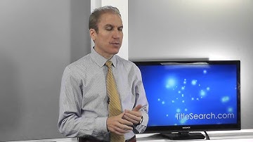 How do you do a title search on a foreclosure property?