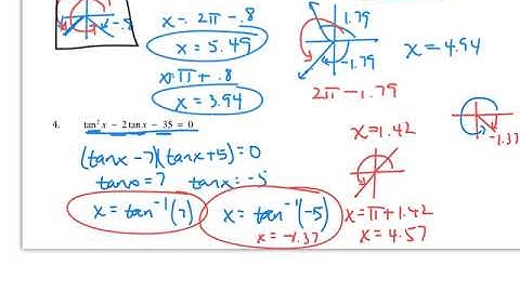 8-4 Solving Trig Equations DAY 2