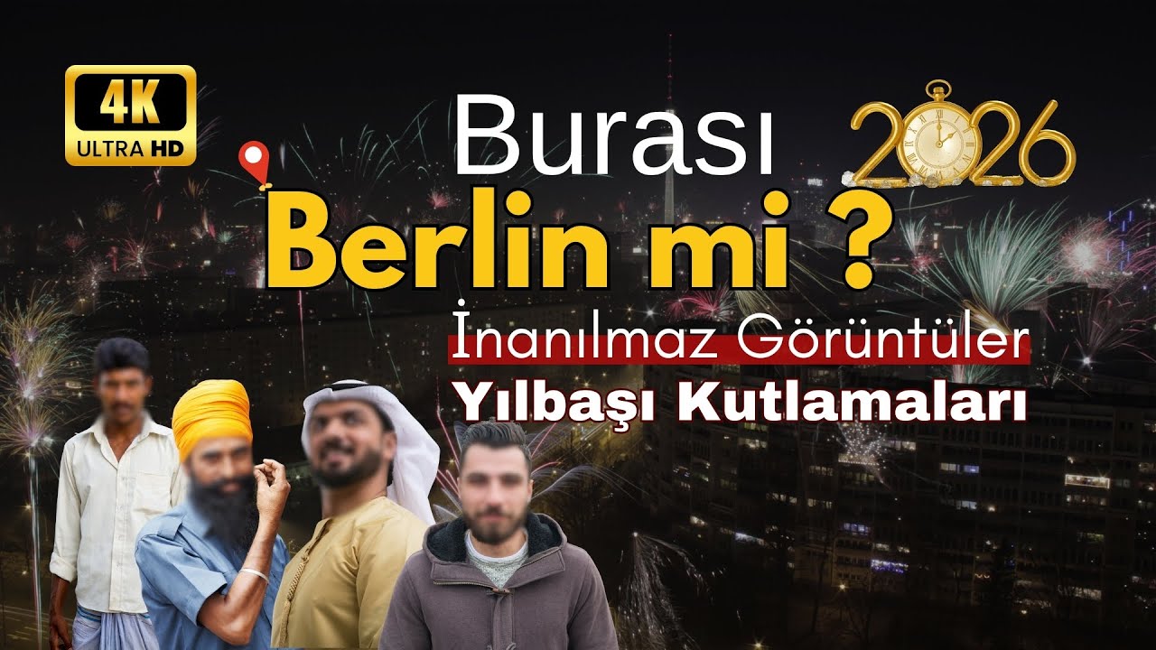 Berlin 2026 Yılbaşı Kutlamaları - İnanılmaz Görüntüler, Burası Berlin mi Diyeceksiniz!