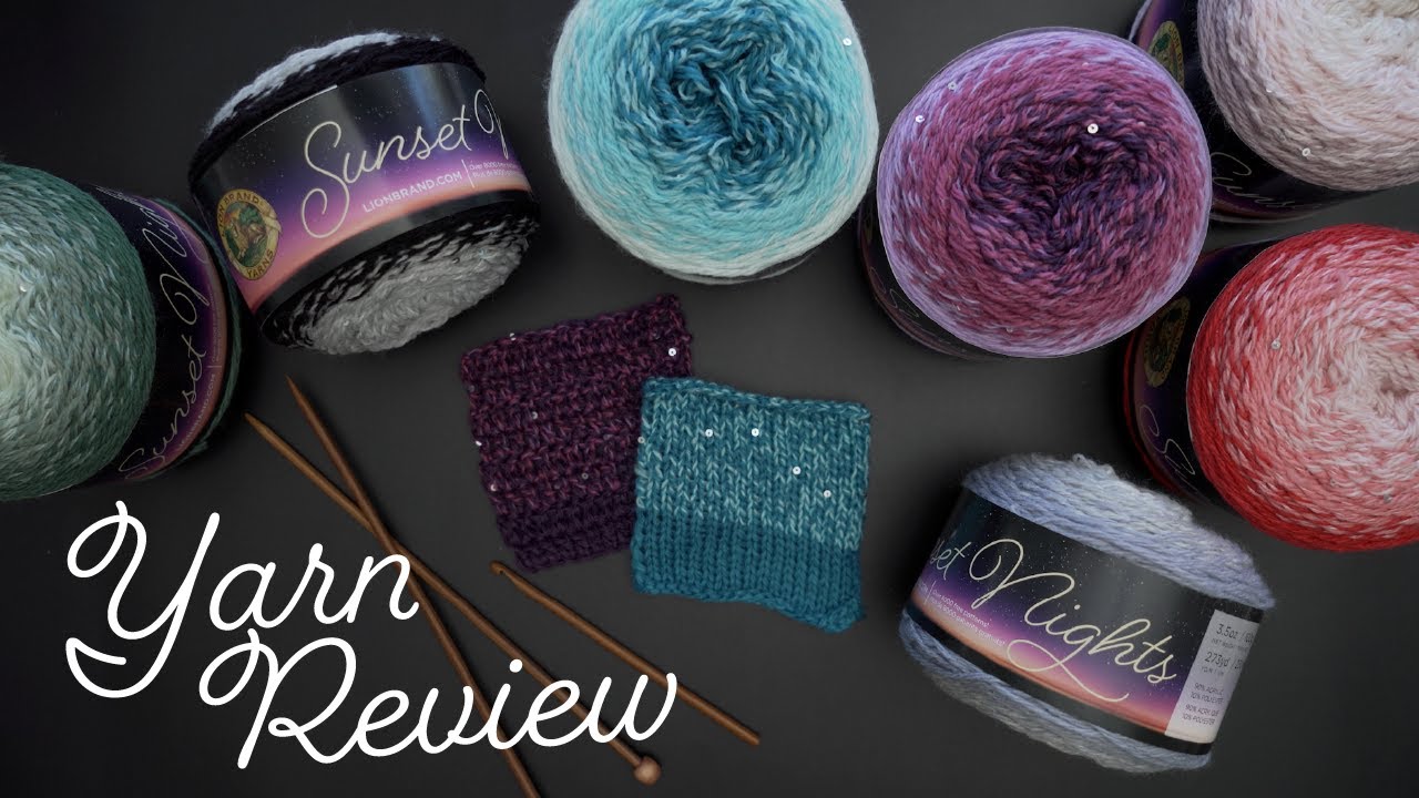 Ombre Stripes and Sequins! - Sunset Nights Yarn Show & Tell 