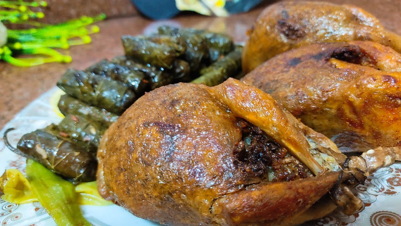 حمام محشي وورق عنب 🔥🔥 تتبيلة زمان🤩