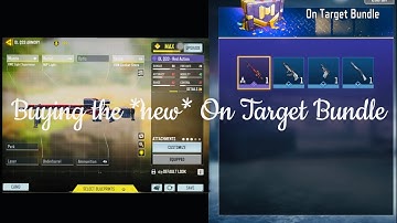 Buying the On Target Bundle | *Epic* Dlq Red Action | CODM